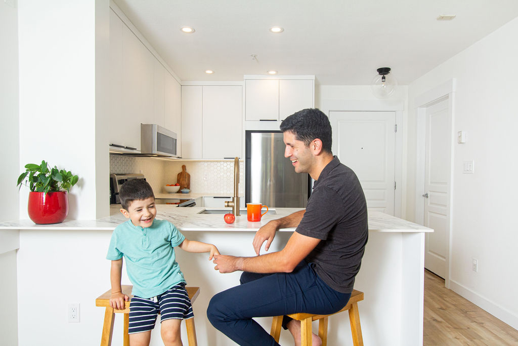 Vancouver Condo Kitchen Renovation | Happy Family | Oasis Custom Kitchens