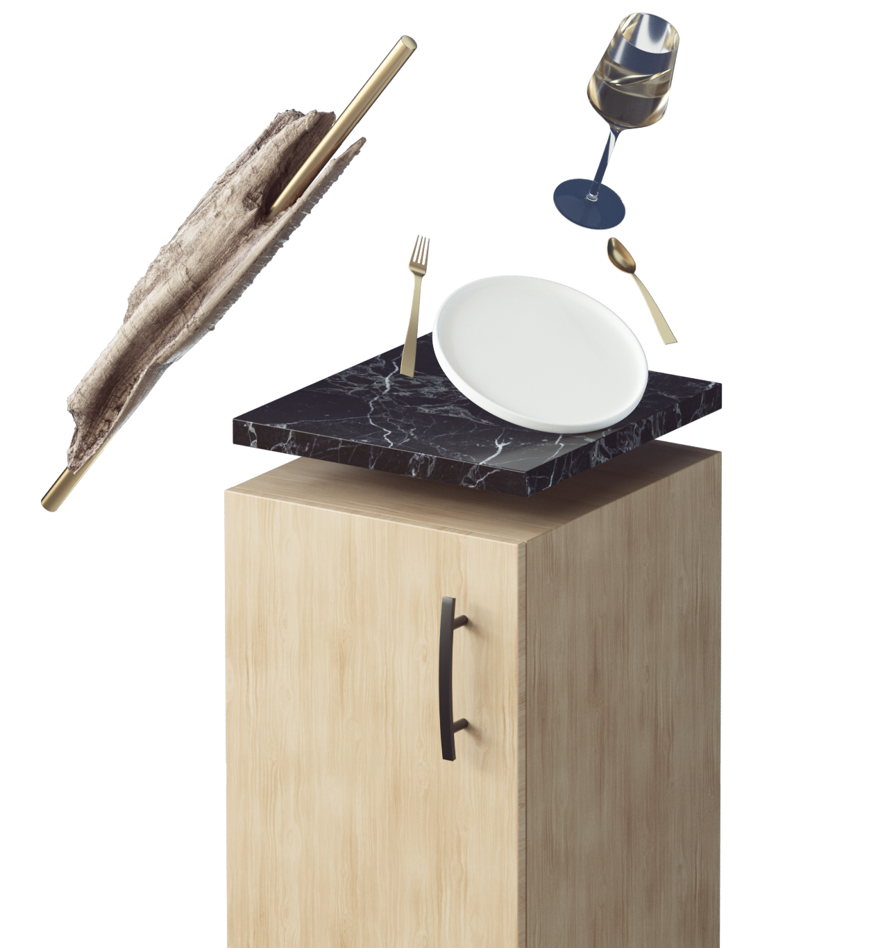 Modern Coastal deconstructed kitchen