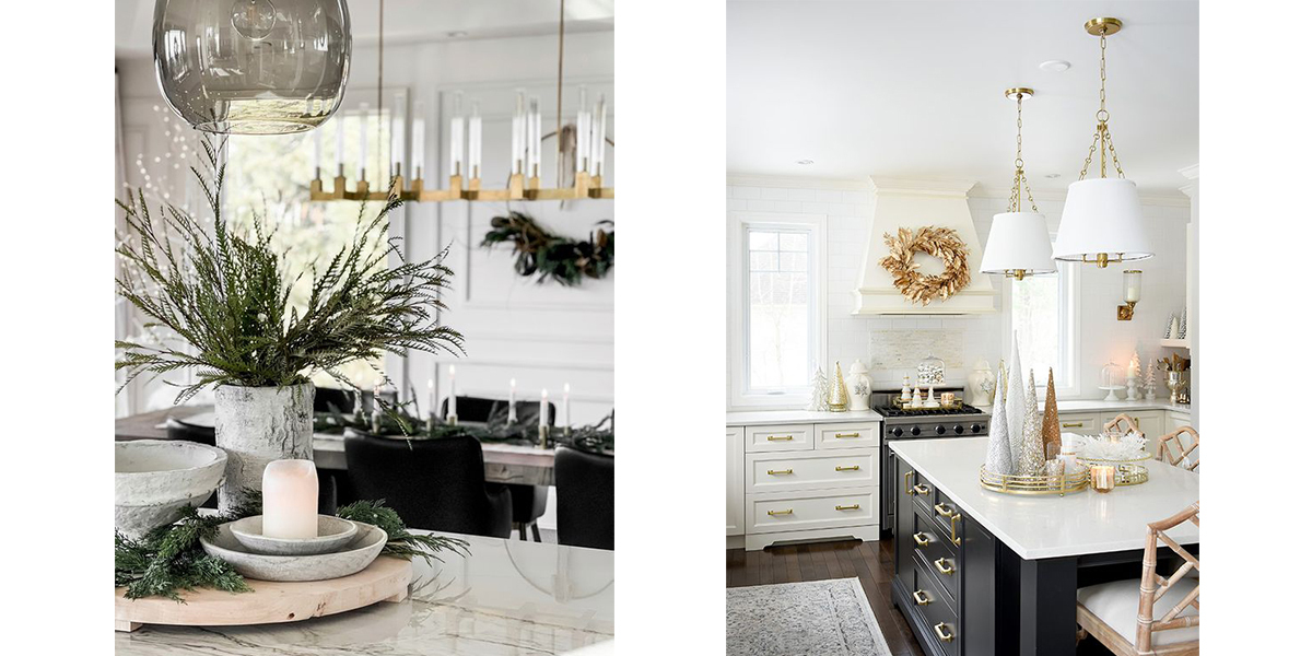 Holiday kitchen countertop